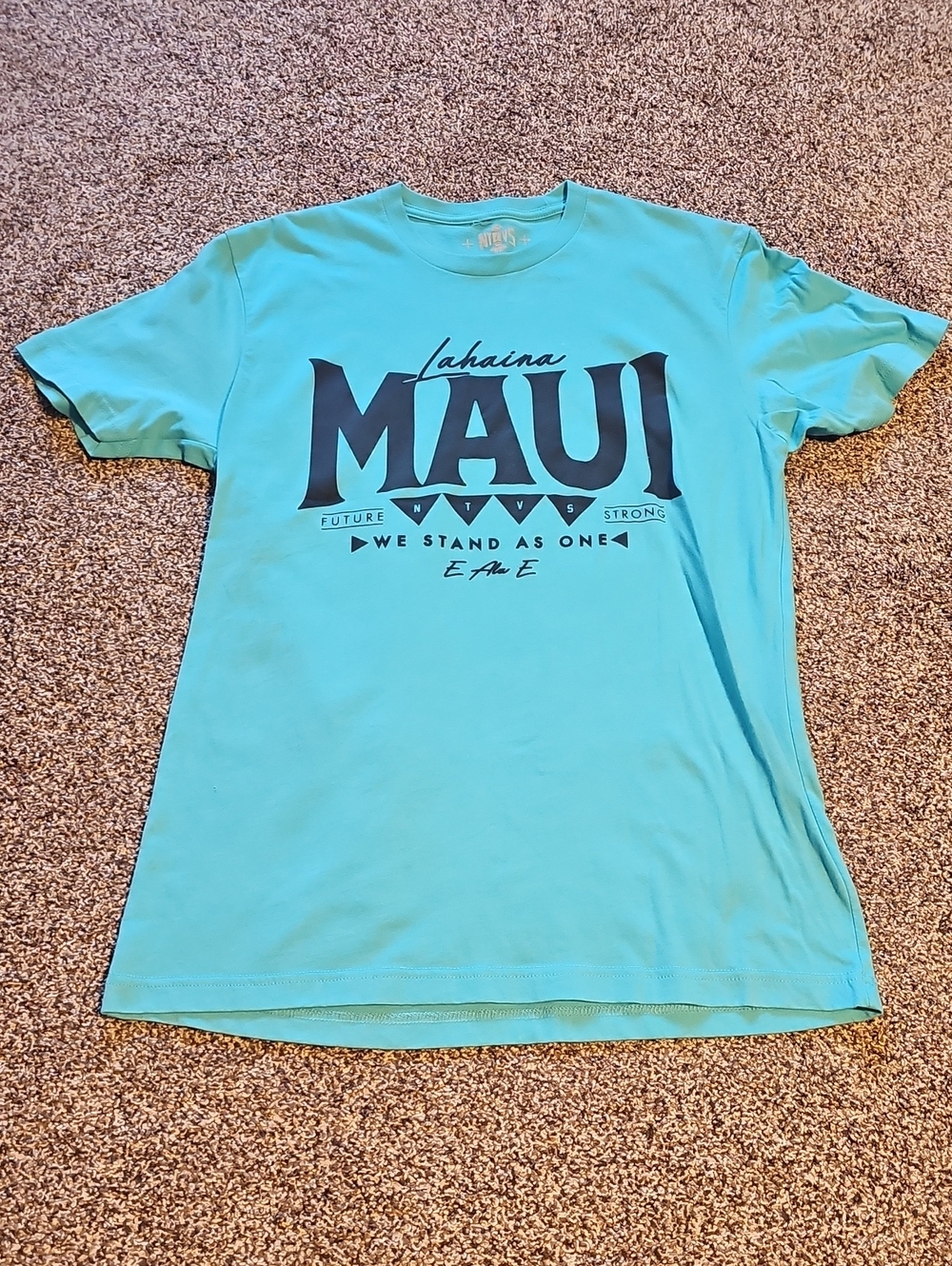 Maui Graphic Crew Neck Tee - Turquoise